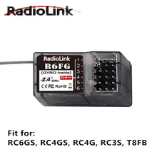 Receptor Original Radiolink R6FG 2,4 GHz 6 canales FHSS función Gyro 4,8-10V control remoto de alto voltaje para RC6GS, RC4GS, RC4G, RC3S,
