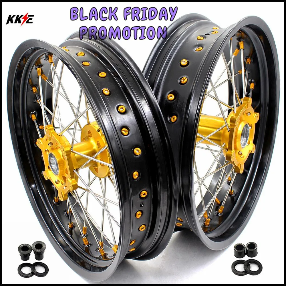 KKE 3 5 4 25 Aro Da Roda Set Para SUZUKI Supermoto DRZ400 00 04 