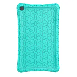 1pc silicone caso de couro gota resistência proteção cor brilhante compatível para kindle fire hd8 2016 2017