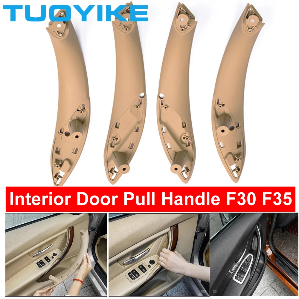 Beige Black Cream Front Rear Left / Right Car Interior Inner Door Pull