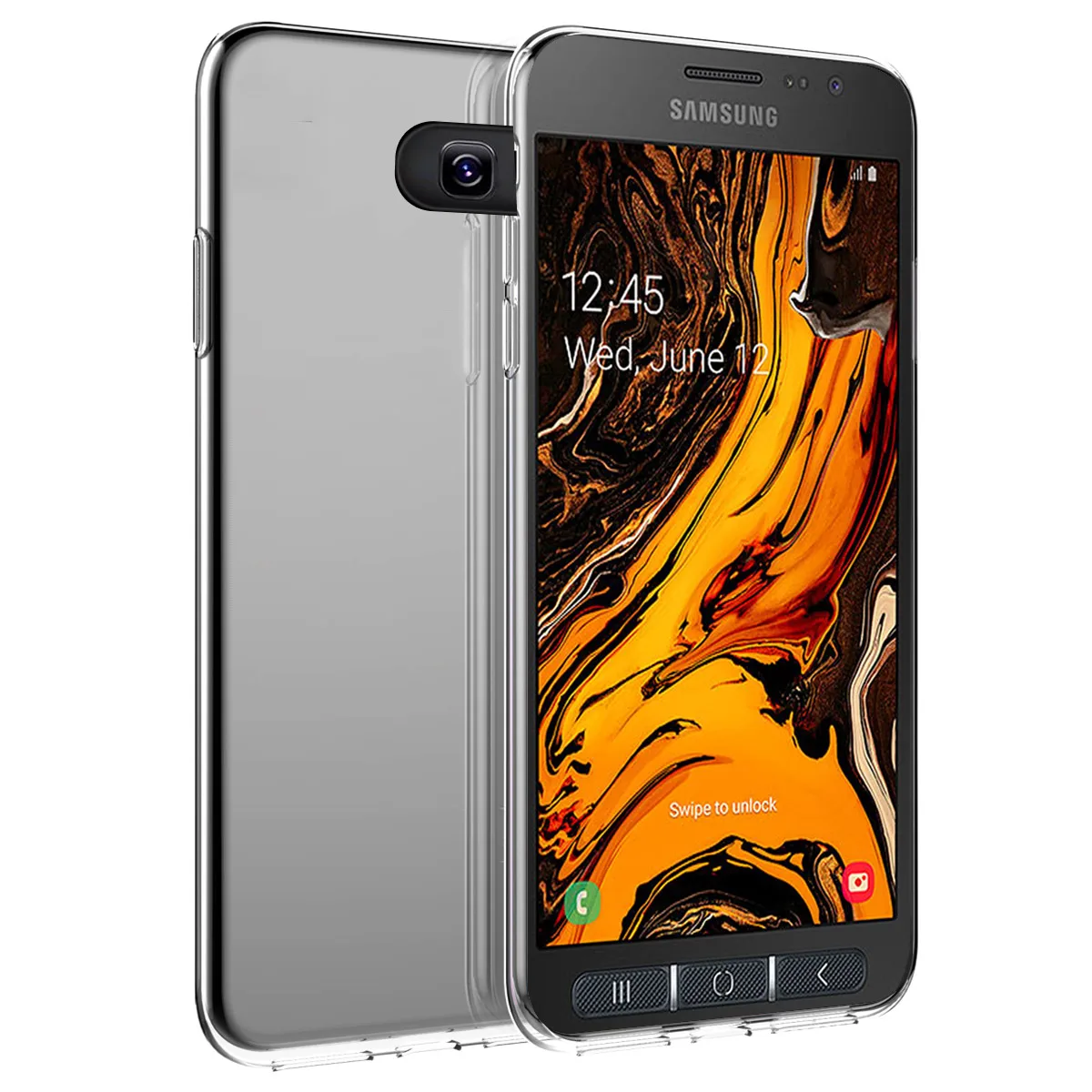 Для Samsung Galaxy Xcover 4S прозрачный тонкий мягкий ТПУ противоударный силиконовый чехол
