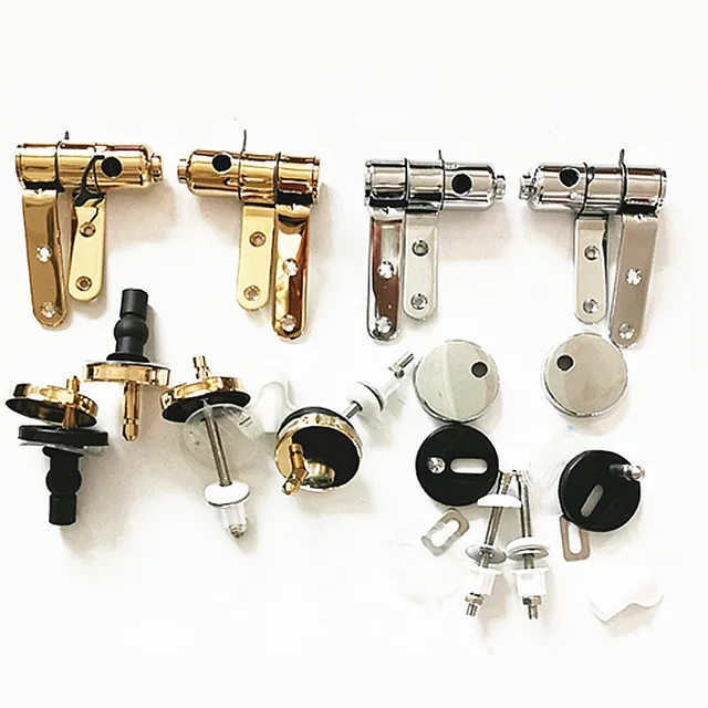 ห้องน้ำที่นั่งสแตนเลสช้า Drop Quick Release บานพับ,ห้องน้ำที่นั่งฝาปิดไม้เรซิ่นทองเงินบานพับอุปกรณ์ช้า 1