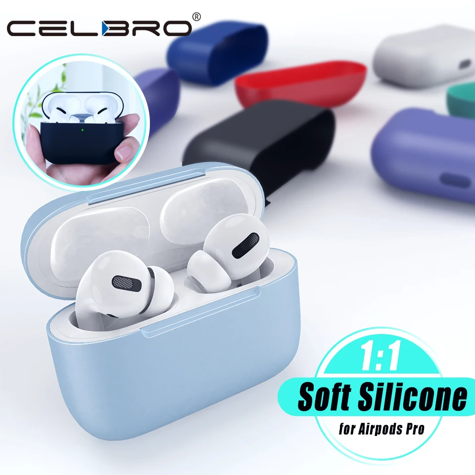 Новый силиконовый чехол для Apple Airpods Air Pods Pro Airpod защитный Pod зарядки | Электроника