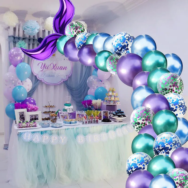 Mermaid Party Balloon Arch Set Mermaid Tail Balloon Little Mermaid Party Decorations Supplies Wedding Girl Birthday Party Decor Mermaid Party Balloon Arch Set Mermaid Tail Balloon Little Mermaid Party Decorations Supplies Wedding Girl Birthday Party Decor