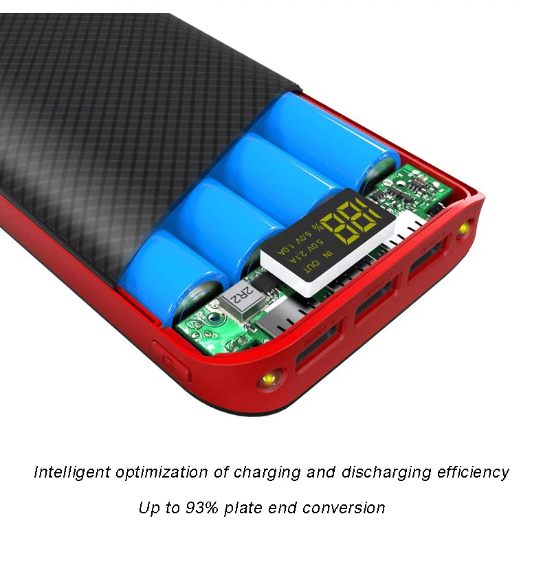 Портативное зарядное устройство 10000mAh батарея банка сотового телефона резервная батарея 5 V/2.1A литий-полимерная батарея три usb-порта для зарядки