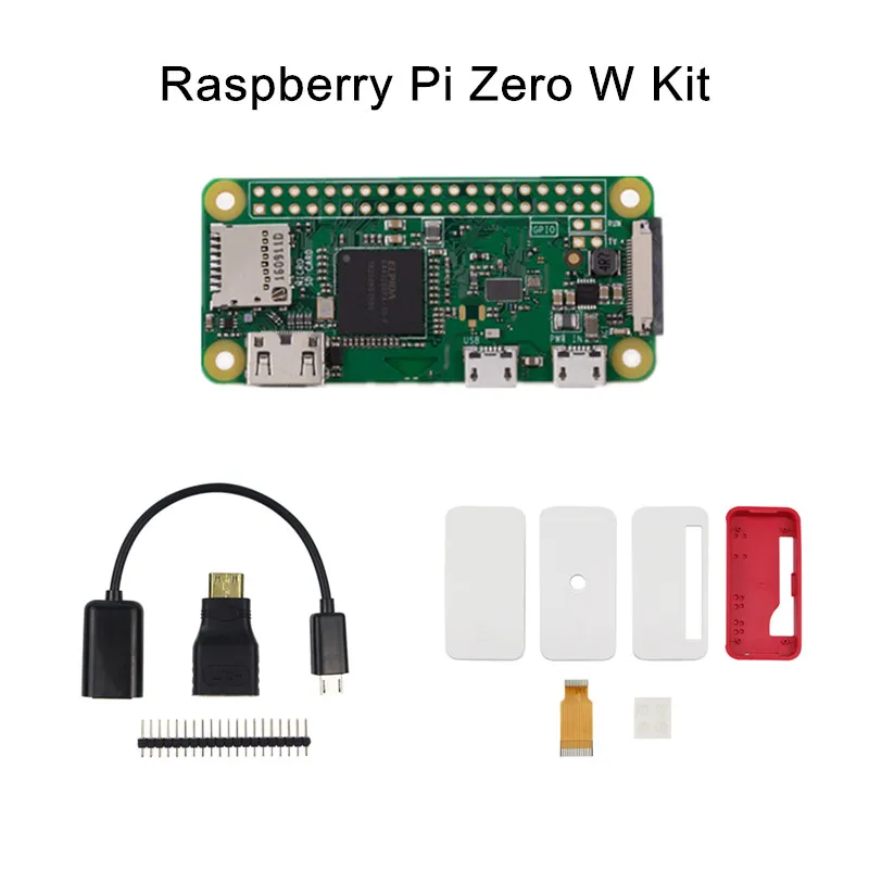 Raspberry Pi Zero W Kit с материнской платой W/адаптер интерфейса разъемом 3 в 1/защитный