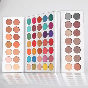 

63 Pro Colors Eyeshadow Palettes Matte and Shimmer Blendable Eye Shadow Powder Make Up Waterproof Eye Shadow Palette