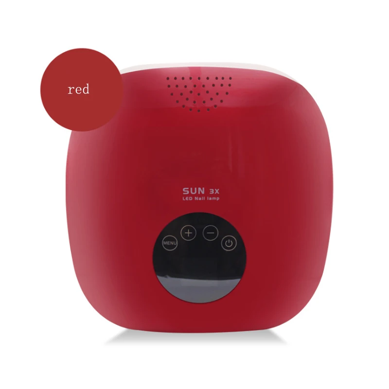 Новая машина для ногтевой фототерапии светодиодный гриль-лампа SUN3X Солнечный свет интеллектуальная фототерапия машина Индукционная Сушилка для ногтей - Цвет: red