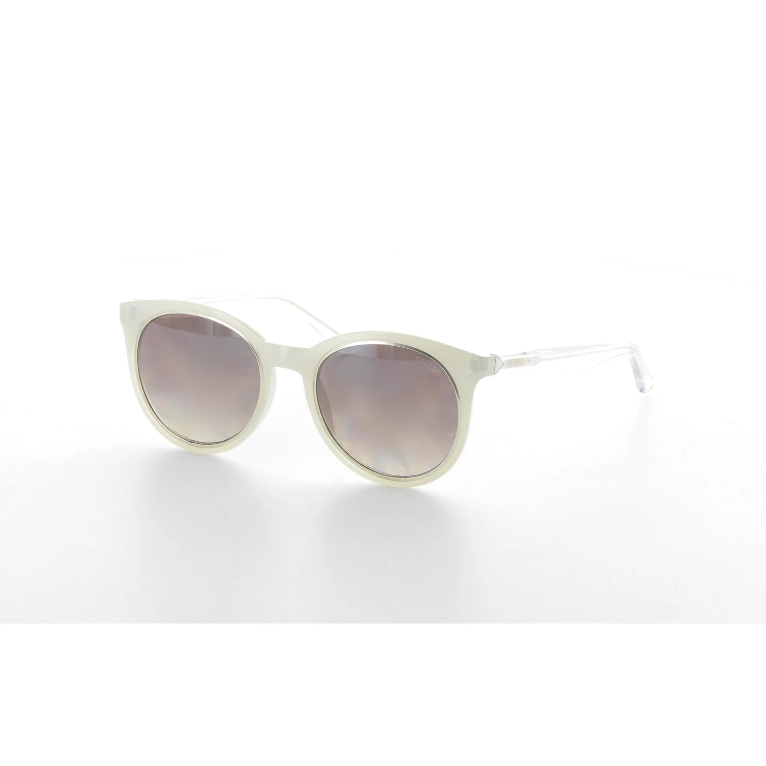 

Women's sunglasses gu 7466 24g bone white organic oval aval 53-21-140 guess