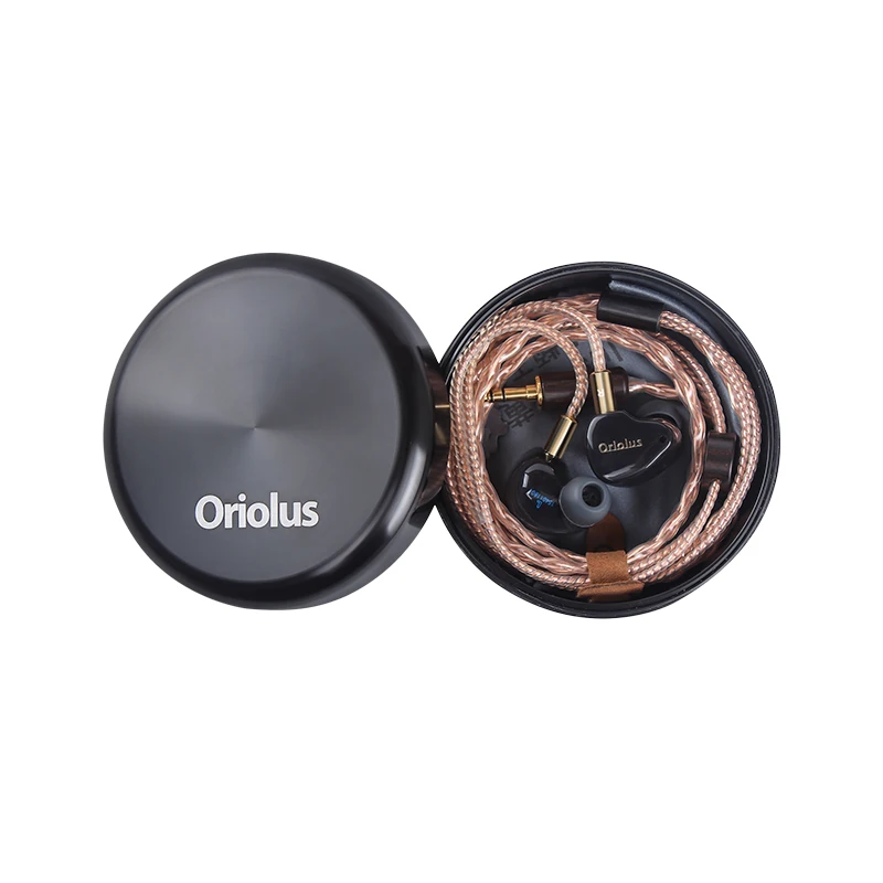 Oriolus черный Oriolus 3 сбалансированная арматура+ 10 мм Динамический HiFi IEM в ухо наушник со съемным кабелем