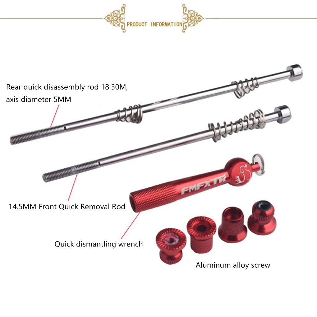 MTB Road Cycling Bike Quick Release Front Rear Wheel Hub Axle Axis Skewers Bicycle Accessories