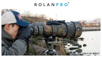 

ROLANPRO Lens Clothing Camouflage Rain Cover for Nikon AF-S 600mm f/4D ED II Lens Protective Sleeve Lens Coat For Nikon camera