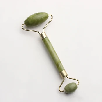 

Green Jade Roller Elliptical Massager Eye Face Neck Facial Slimming Thin face Beauty Health Care Tools Top selling