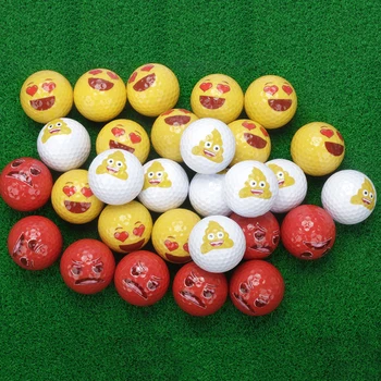 

New golf expression ball double layer practice creative pattern expression ball gift box set