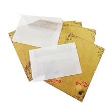 10 шт./лот 175*125 мм винтажный прозрачный белый матовый пустой бумажный конверт