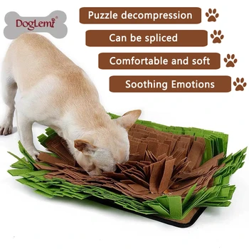 

Clearance Sale Pet Snuffle Mat Felt Dog Smell Nosework Training Pad Pet Stress Release Pet Detachable Fleece Pads