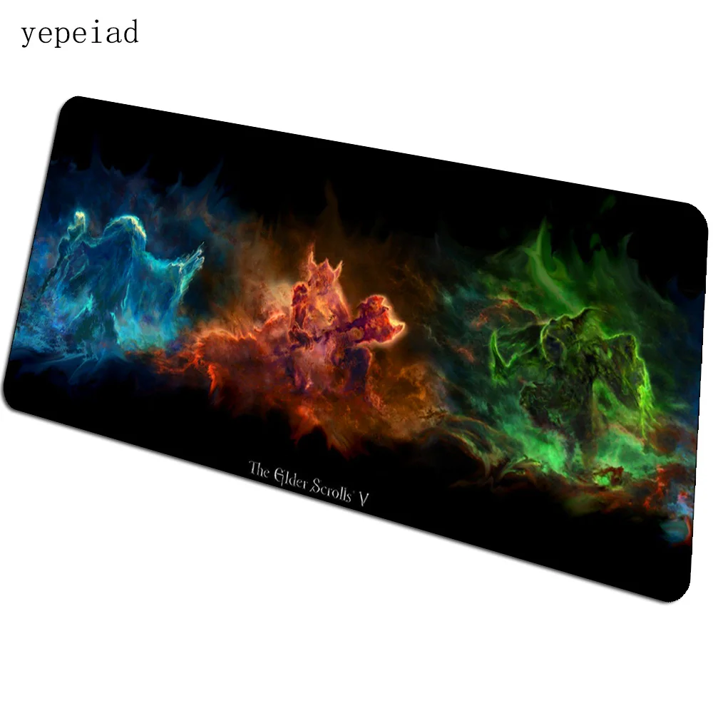 Skyrim mousepad 90x40cm kawaii computador tapete do