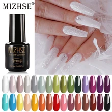 Pintura semi permanente do verniz do gel do prego do diodo emissor de luz da série da cor do nude do verniz uv do gel de mizhse(China)