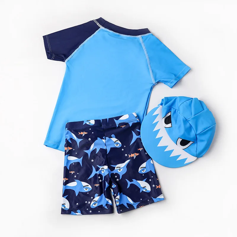 Baby Swimsuit UV Protection Children's Swimwear and Swimming Trunks for Boys 3 Pieces Rash Guard Toddler Boy Bathing Suit Kids