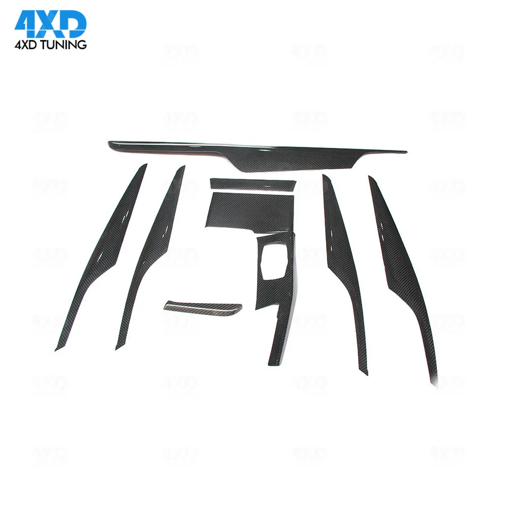 Внутренняя отделка G30 G38 из углеродного волокна для BMW 5 серии 530i M5 F90 6 Ser GT G32 глянцевый и матовый 9 шт. LHD ТОЛЬКО 2017 - 2023