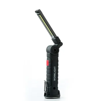 

High Quality 5W Usb Charging Cob Folding Working Lamp Maintenance Auto Repair Lamp 360 degree rotary lighting Drop Shipping