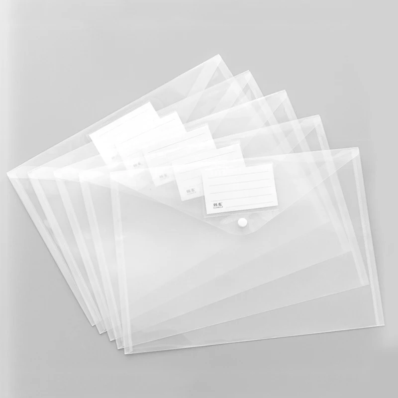 2 шт./компл. прозрачный A4 Сумка для документов папка для конверта Организатор хранения данных контейнер для бумаги канцелярские принадлежности