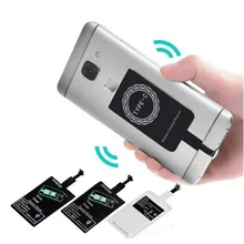 Беспроводное зарядное устройство индукционный приемник Qi зарядный адаптер для iPhone 7 6 6S 5S Micro usb type C беспроводной зарядной док-станции Разъем