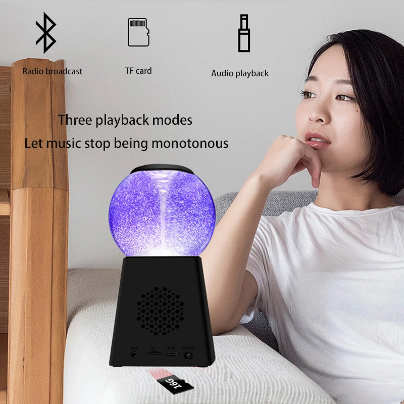 Мини-цветной водяной bluetooth-динамик s светодиодный динамик подарок для водного танца аудио сабвуфер для телефона компьютера TF карты AUX-Line для IPad