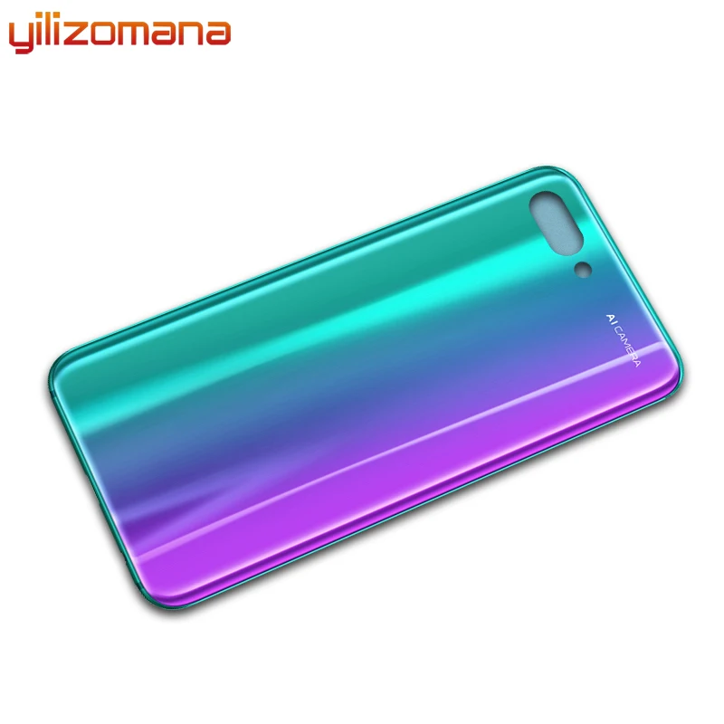 YILIZOMANA задний стеклянный корпус для huawei Honor 10 задняя крышка Запасные части крышка батареи задняя дверь