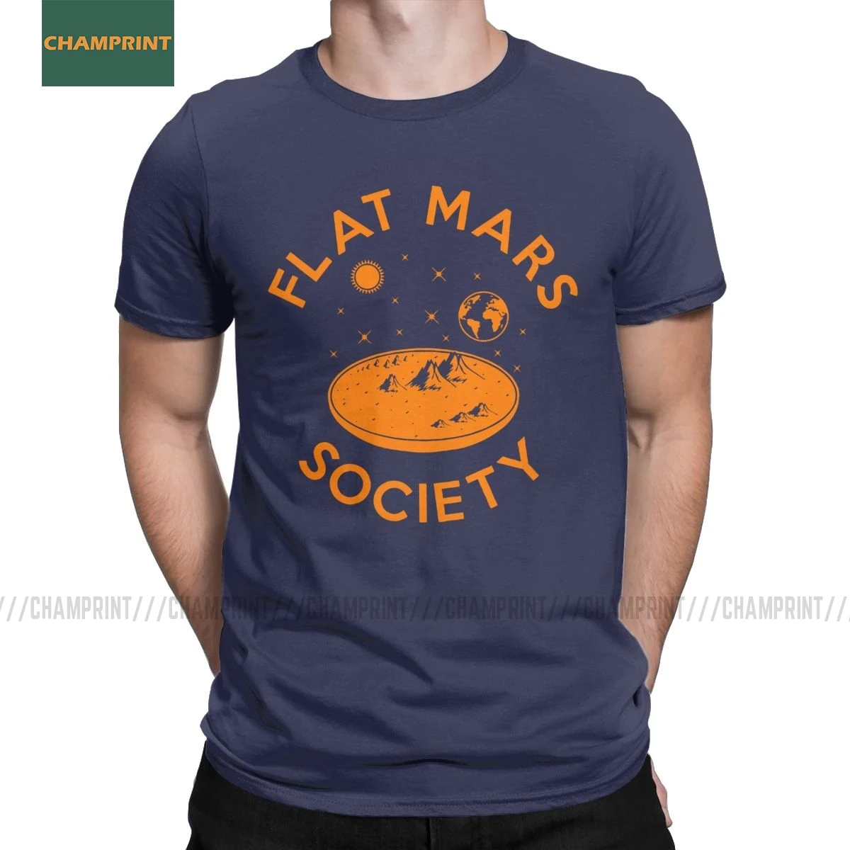 flat mars society t shirt meaning