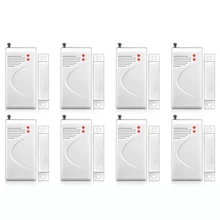 FUERS 8 шт. 433 МГц беспроводной датчик открытия домашней сигнализации датчик безопасности окна двери детектор зазора для DP500 Панель сигнализации