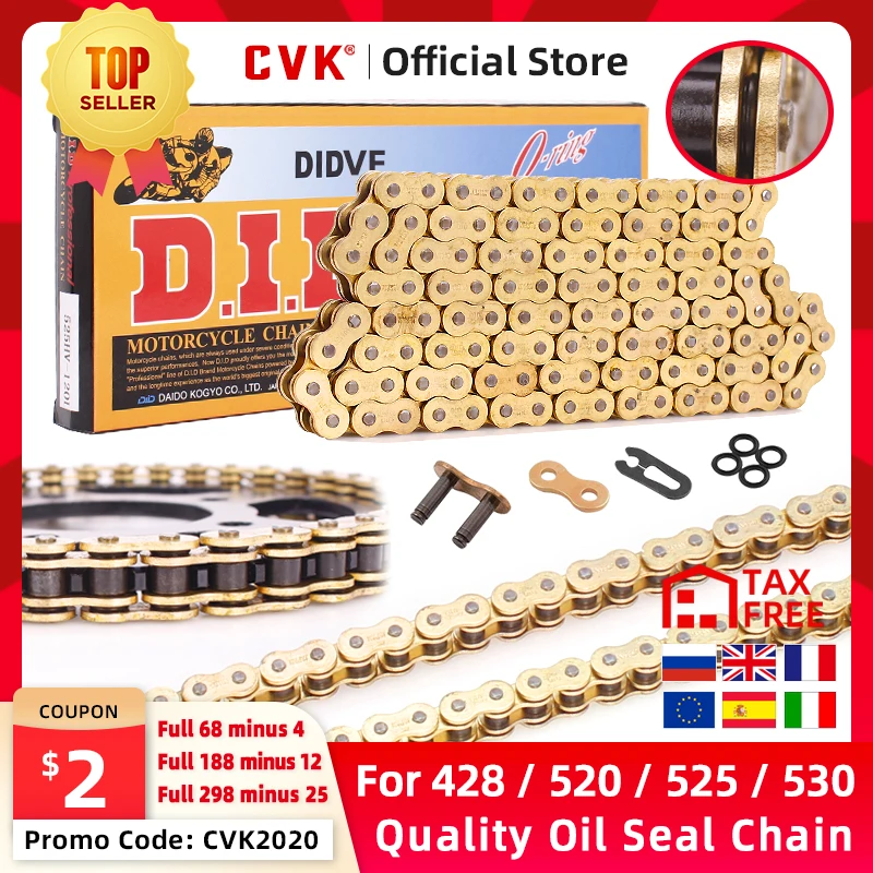 CVKHighQualityMotorcycleO-ringOilsealChainSetsFor428DIDchain136Link520525530chains120LinkswithFacotrySale-AliExpress201355758