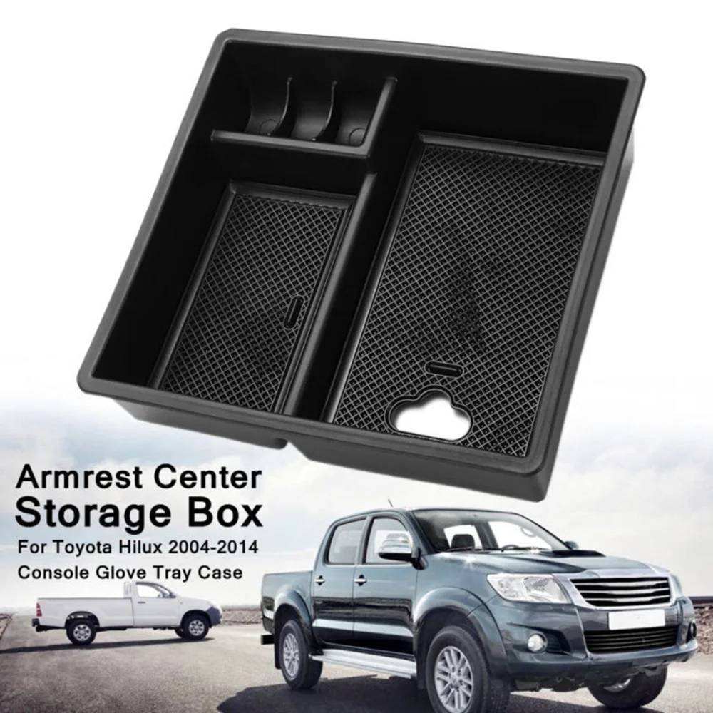 Tray Armrest Center Storage Box For Toyota Hilux 2004-2014 Interior Accessories Car-styling car Boxes | Автомобили и мотоциклы