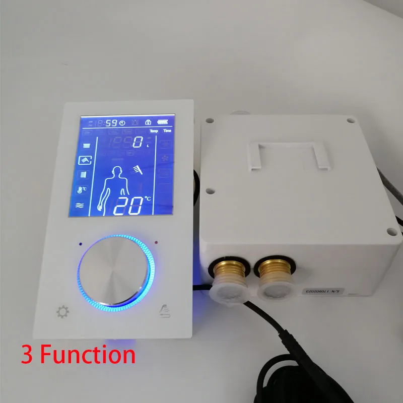 JMKWS lcd умный смеситель для душа термостатический клапан кран цифровой дисплей душевая панель сенсорный экран управление Душевая система в стену - Цвет: 2