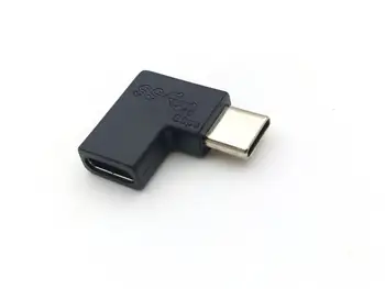 

20pcs Right Angle USB-C USB 3.1 Type C Male to Female Extension connectors