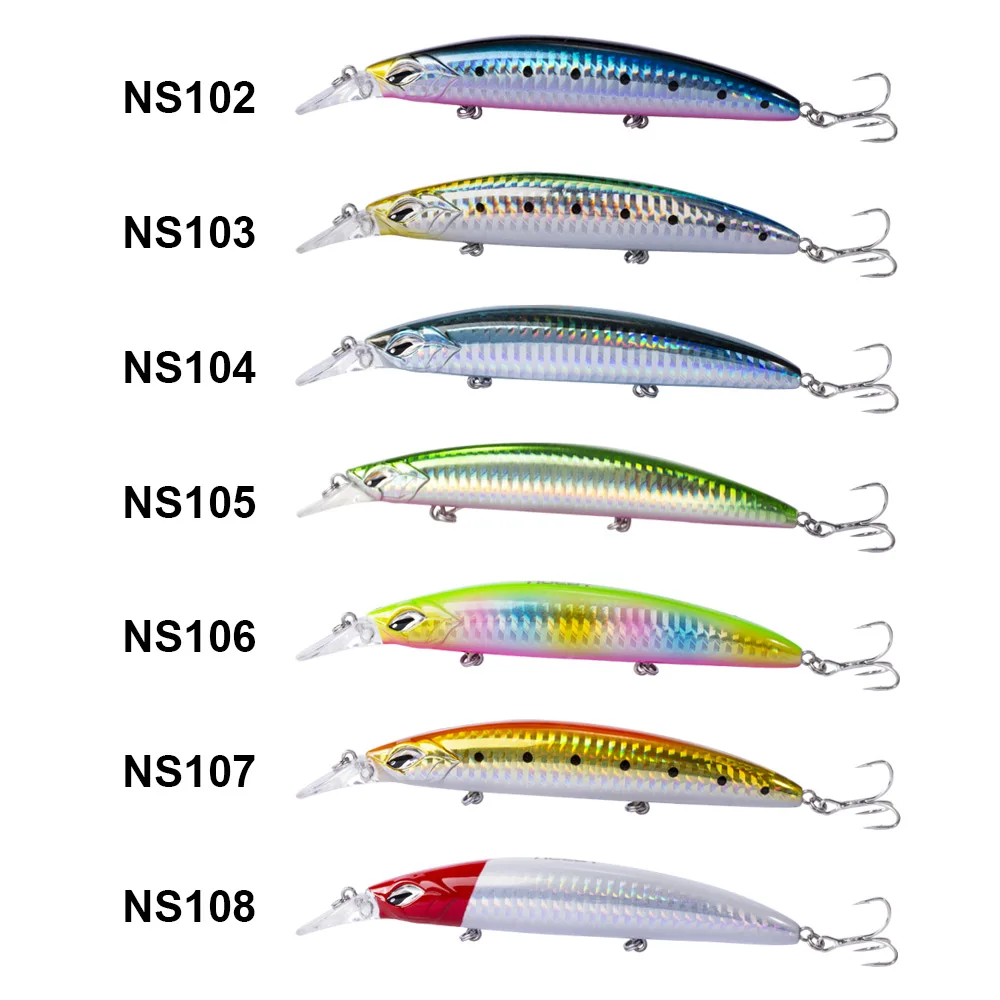 Noeby NBL9498, новинка, приманка для ловли гольяна, жесткая искусственная приманка, для морской рыбалки, 110 мм, 19 г, Тонущая для морского окуня, щуки