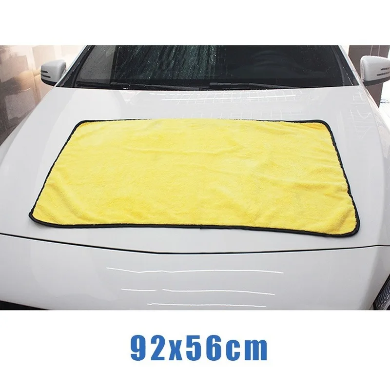 Large Size Microfiber Drying Towel Car Cleaning Cloths Cloth Auto Care 92x56cm 