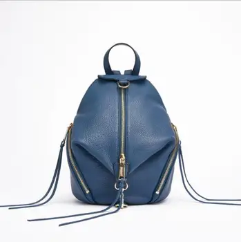 

YILUNXI women backpack Leather female shoulder bag First layer cowhide leisure backpack simple wild backpack Travel small bag