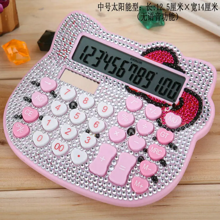 

Crystal diamond calculator solar bow heart-shaped button stickers diamond cartoon computer diamond