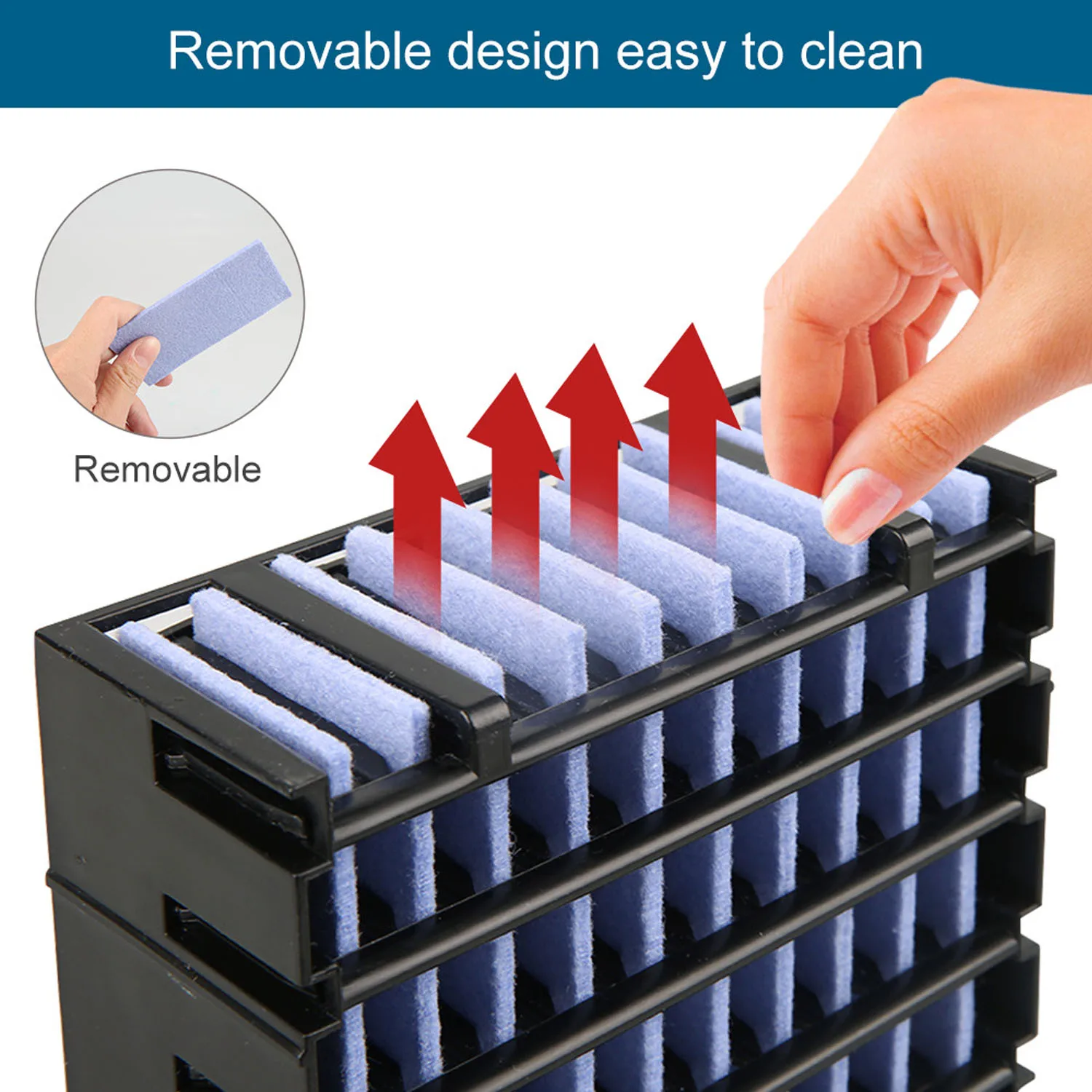 

Besegad Removable Replacement Filter for Arctic Air Ultra Conditioners Cooler Home Apartment Office Bedrooms Living Room