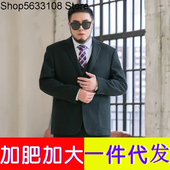 

Plus Fat plus size Fat Man Wool Suit Suit Male Loose Version Super Large size Groom Marriage Dress Suit Suit