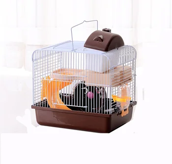 

Hamster Cage Golden Silk Bear House Nest Plus High Double-Decker Villa Gives Bathroom