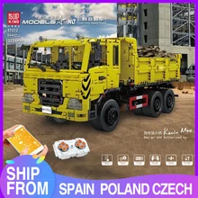 

MOULD KING 17012 APP Programming Remote Control Three Way Dump Truck Technical Building Blocks RC Car Bricks Toys Kids Gift