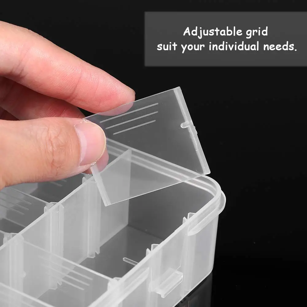 24 отсека прозрачный пластиковый ящик для хранения для телефона аксессуары запасные части контейнер практичный Органайзер