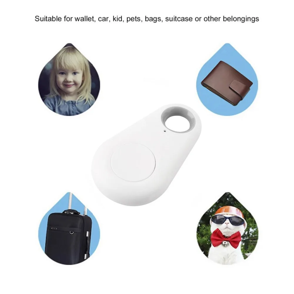 Mini Bluetooth 40 GPS Traker Waterdrop Locator Tragbare Anti-verloren Key Finder Pet Tracker Zwei W