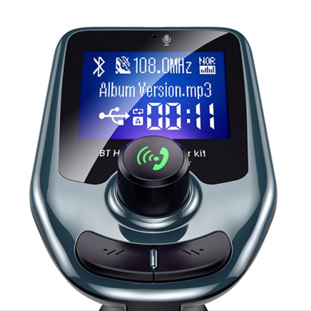 Bluetooth автомобильный fm-передатчик MP3-плеер Радио адаптер двойной USB быстрая зарядка Bluetooth 5,0 смарт-чип, стабильность сигнала