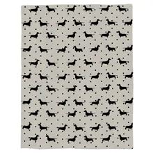 Kropka i pies Pet powtórz ułożoną dystrybucję artystycznego koralowego polaru rozmyte koce na łóżku rzuca prześcieradło dla dzieci(China)