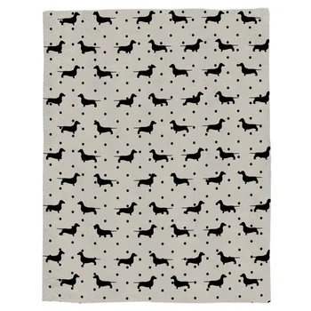 

Dot And Dog Pet Repeat Arranged Distribution Of Artistic Coral Fleece Fuzzy Blankets on Bed Throws Bedsheet for Kids Girls