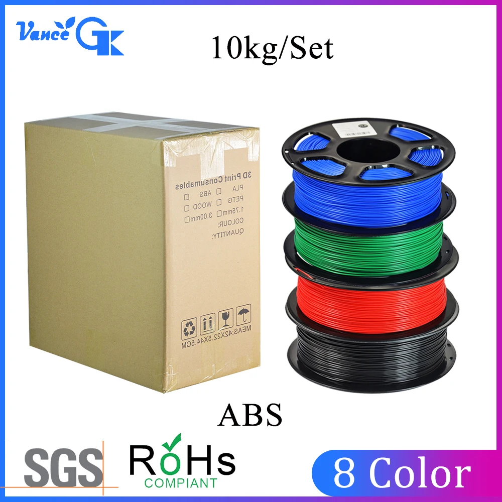 10 шт 1 кг 2.2LB 75 мм ABS 3D принтеры нити для рисунок 3d ручка MakerBot RepRap домашнего