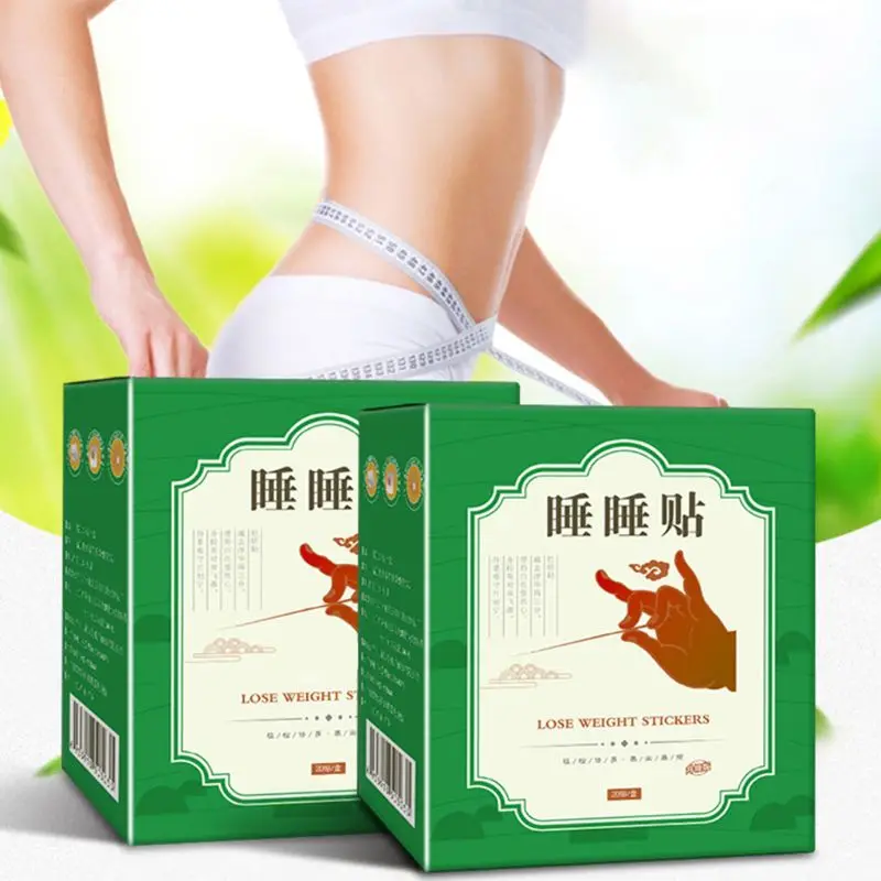 20Pcs Box Natural Herbal Weight Loss Navel Sticker Fat Burning Abdominal Patches 2